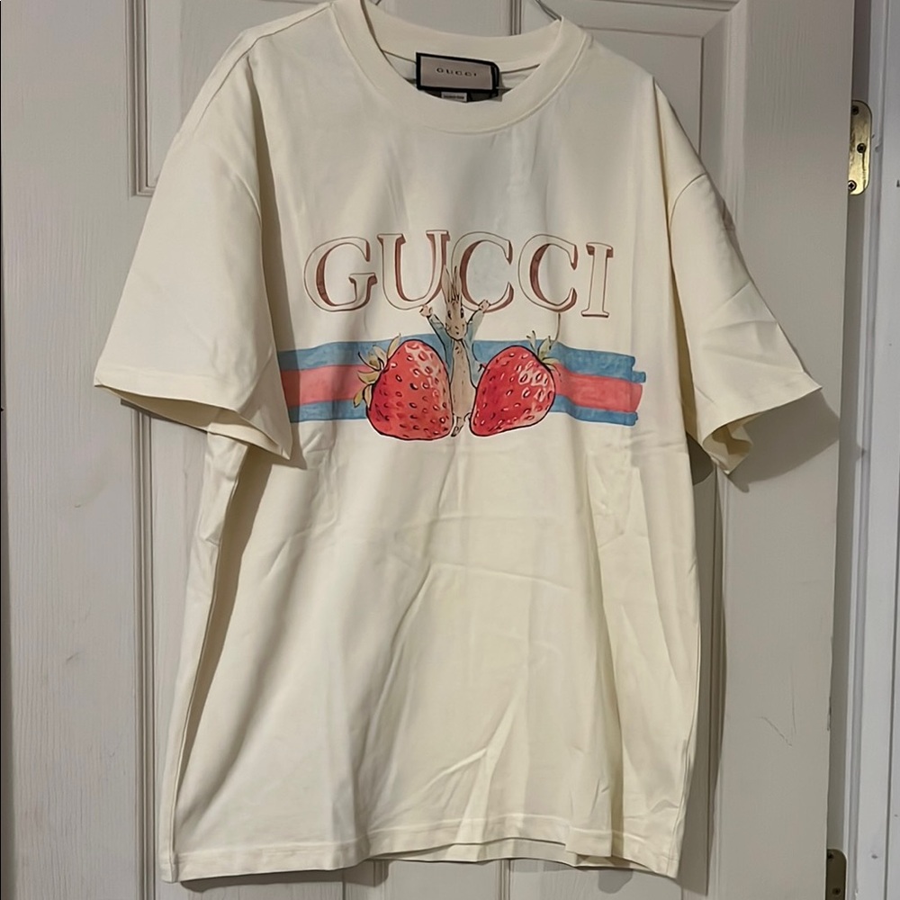 Gucci Cream Graphic T-Shirt